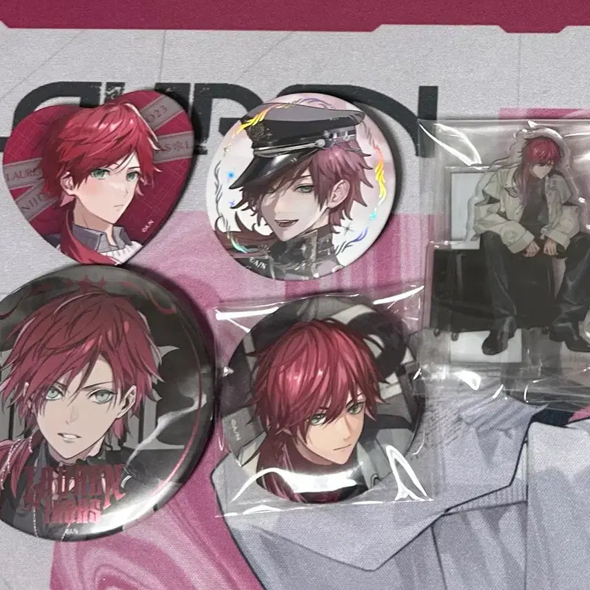 [BUNJANG] Nijisanji Lauren Can Badge & Acrylic Bundle Set Nijiholic White Day Nijidatoka / 일괄 니지산지 로렌 캔뱃지 아크릴 니지홀릭 화이트데이 아트 오브