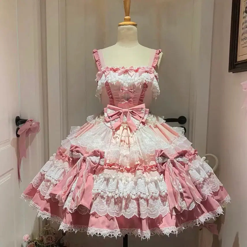 [BUNJANG] Lolita Dress Pink / 로리타 드레스 핑크
