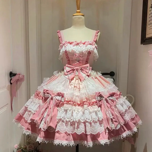 [BUNJANG] Lolita Dress Pink / 로리타 드레스 핑크