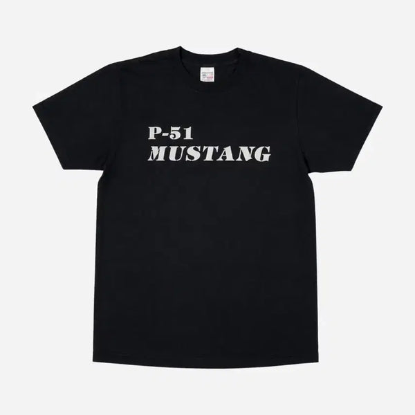[BUNJANG] Buzz Rickson's P-51 Mustang Print T-Shirt (Size M) / Buzz Rickson's 버즈릭스 P-51 머스탱 프린트 티셔츠