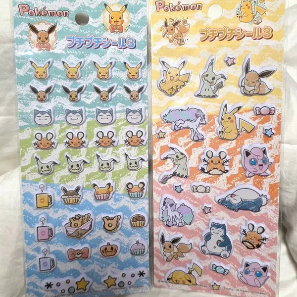 [BUNJANG] Pokemon 3D Puffy Stickers Series 3 / 포켓몬스터 도톰 입체 스티커 뽁뽁이 씰 3탄