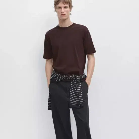 [BUNJANG] Massimo Dutti Men's Short Sleeve Knit / 마시모두띠 남성 반팔니트