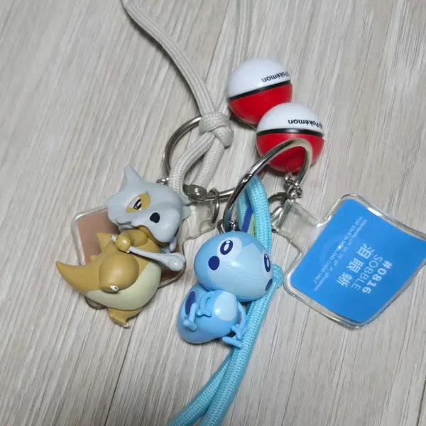 [BUNJANG] Pokemon Monster Ball Keyring - Kantou & Kangkure / 포켓몬 피규어 키링 몬스터볼 탕구리 울머기