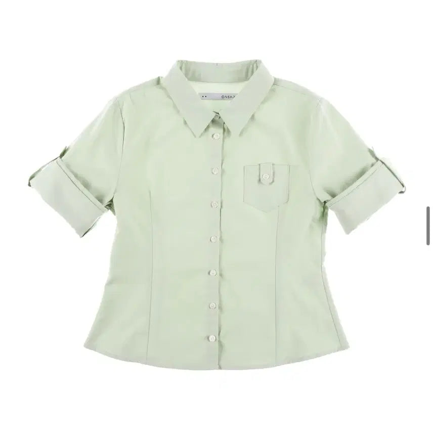 [BUNJANG] ONSCA ROLL UP OXFORD SHIRT (MELON) / 온스카 ROLL UP OXFORD SHIRT (MELON)