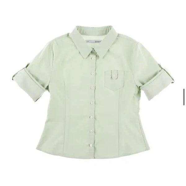 [BUNJANG] ONSCA ROLL UP OXFORD SHIRT (MELON) / 온스카 ROLL UP OXFORD SHIRT (MELON)