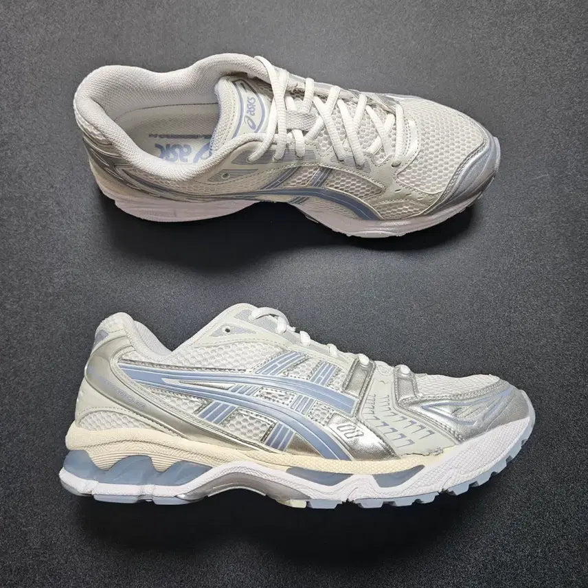 [BUNJANG] Asics Gel-Kayano 14 White Light Navy Sneakers / 280 아식스 젤카야노14 화이트 라이트 네이비 정품