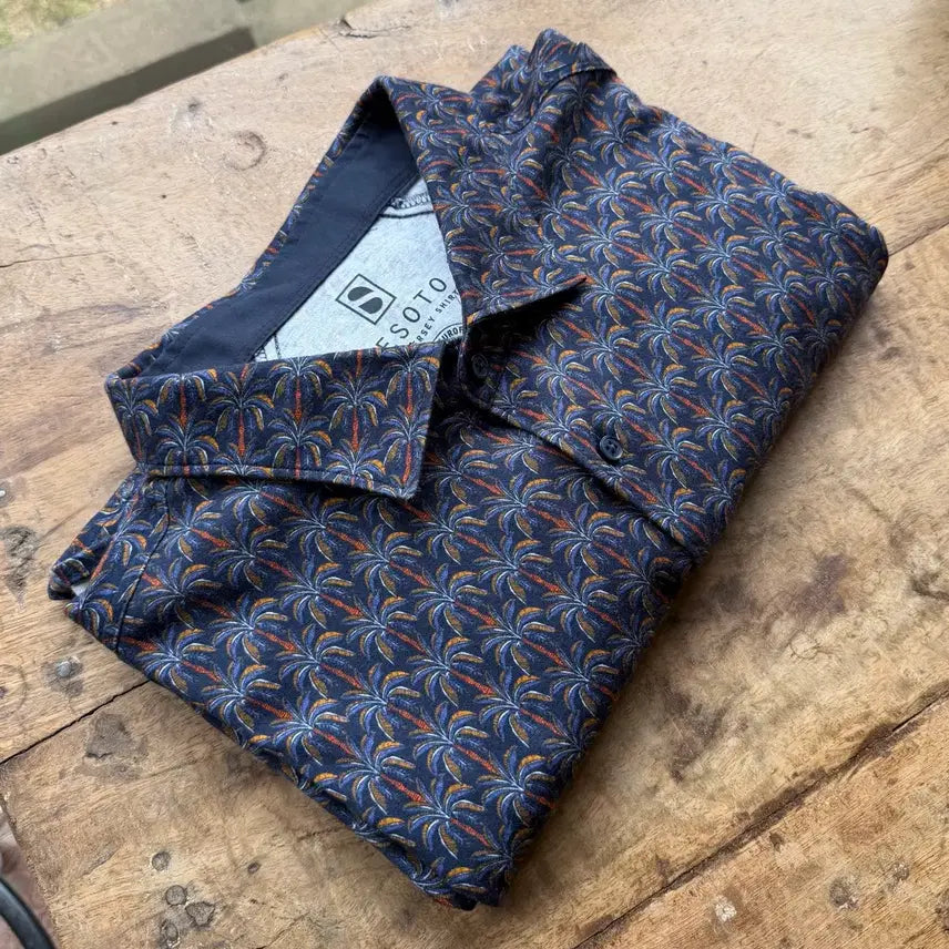[BUNJANG] Desoto Palm Tree Pattern Shirt (German Brand) / 데소토 Desoto 팜트리 패턴 셔츠 (독일브랜드)