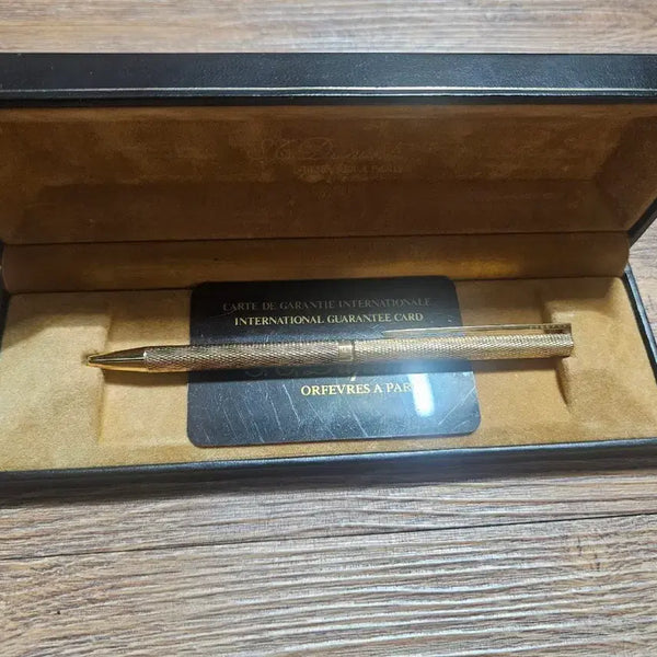[BUNJANG] S.T. Dupont Classique 1st Gen Gold Plated Vintage Ballpoint Pen / 정품) S.T 듀퐁 클래식 골드 플레이트 빈티지 볼펜 판매합니다