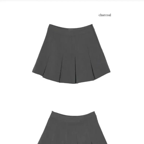 [BUNJANG] Moi Pleats Mini Skirt Charcoal S / 모이 플리츠 그레이 스커트 (2만9천->만4천) (1회착용)