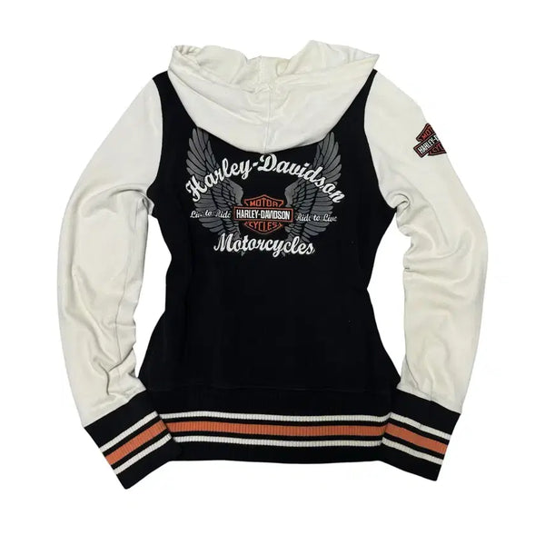 [BUNJANG] Harley-Davidson Biker Zip-Up Hoodie / 할리데이비슨 바이커 후드집업
