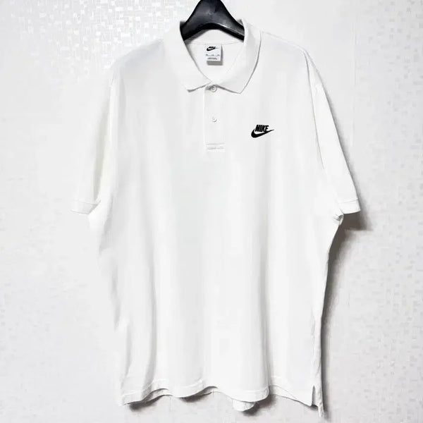 [BUNJANG] Nike White Polo T-Shirt XXL / [XXL,110]나이키 카라티 반팔티 화이트