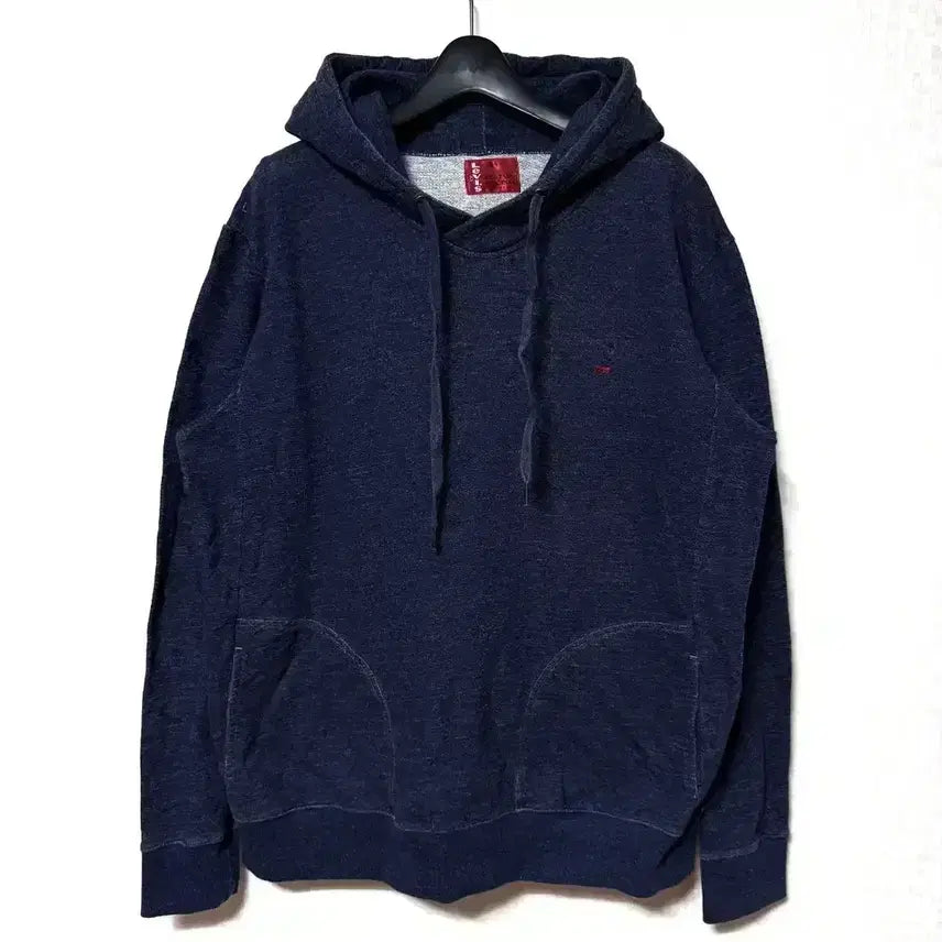[BUNJANG] Levi's Small Logo Hoodie Navy / [L,100]리바이스 스몰로고 후드티 곤색 levis