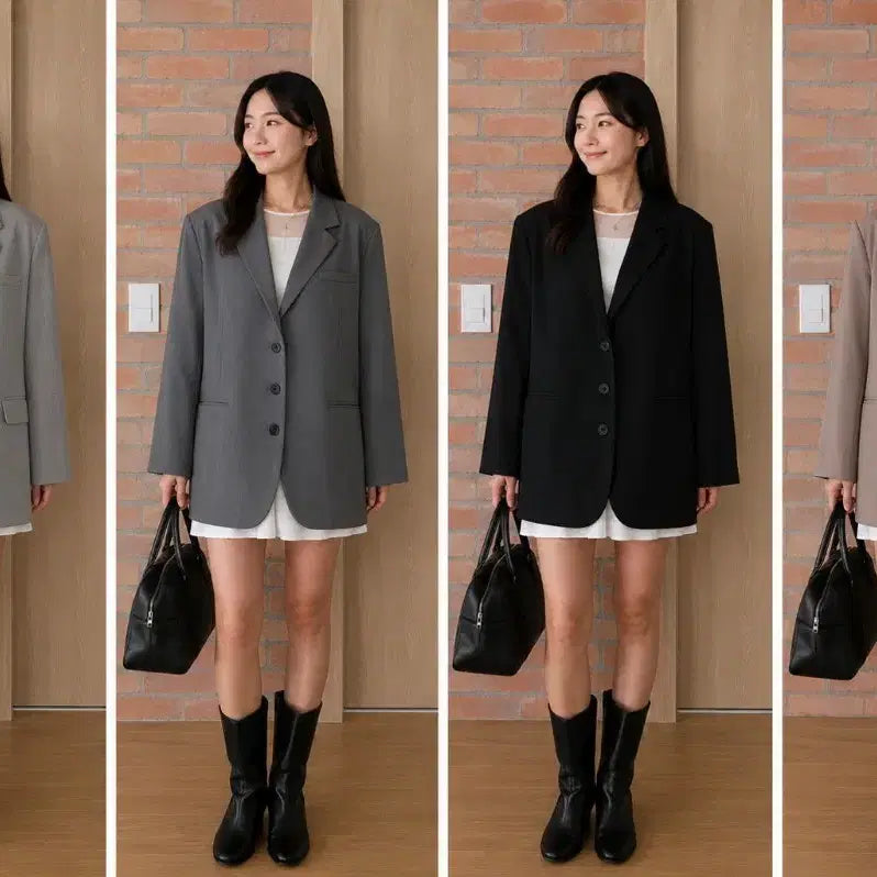 [BUNJANG] Oversized Fit Jacket Set (4 Variations) / 박시 오버핏 자켓 4종(새상품) 각 만원