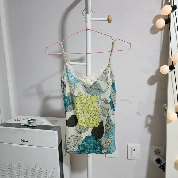 [BUNJANG] Vintage Mori Girl Slip Camisole Top / 빈티지 모리걸 슬립 나시 탑