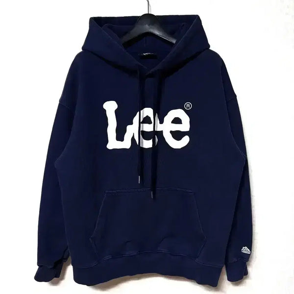 [BUNJANG] Lee Big Logo Hoodie Navy Oversized Fit / [S,90]Lee 빅로고 후드티 네이비 오버핏