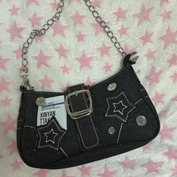 [BUNJANG] Y2K Denim Shoulder Bag / y2k 데님가방 숄더백