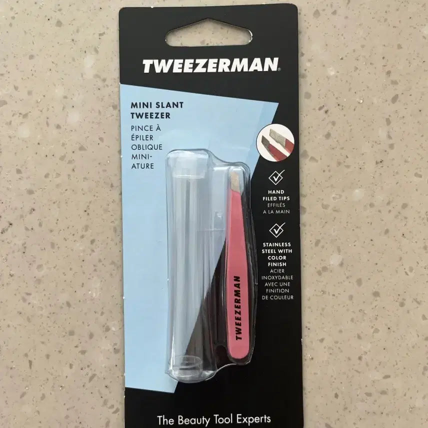 [BUNJANG] Tweezerman Mini Slant Tweezer Pink / (새제품) 트위저맨 미니 족집게 (핑크)