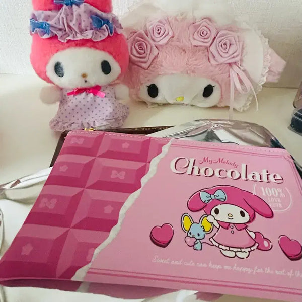 [BUNJANG] My Melody Frill Pouch Pajamas Bundle Set / 마이멜로디프릴파우치잠옷마멜초콜릿마멜일괄