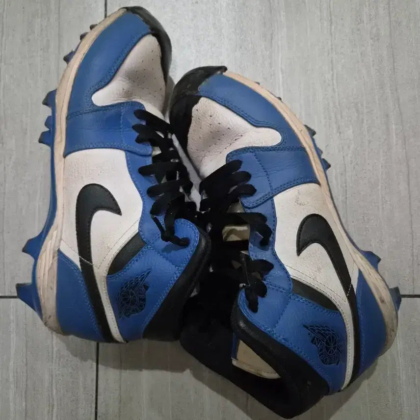[BUNJANG] Nike Air Jordan 1 Low Blue Baseball Cleats / 나이키 에어조던1 로우 블루 270 야구화