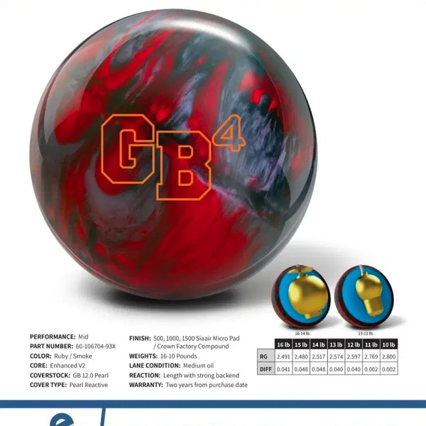 [BUNJANG] Ebonite Game Breaker 4 Pearl Bowling Ball - Black Red - 15lb / [중고 볼링공] 에보나이트 공인구 게임브레이커4 펄 블랙 레드 15파운드
