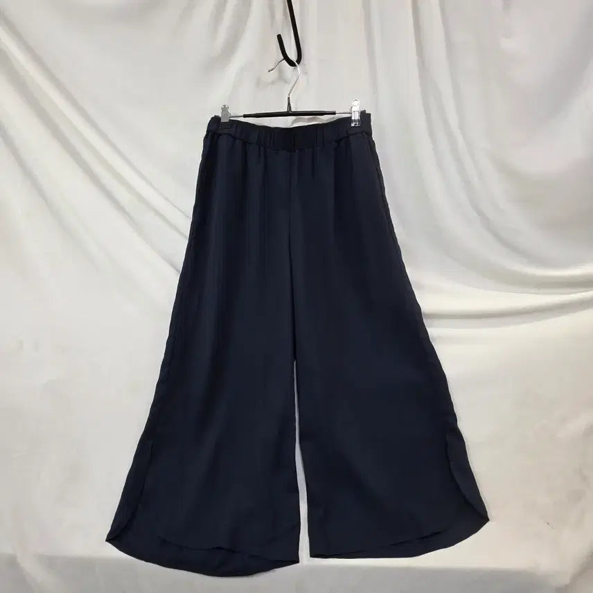 [BUNJANG] TAGME Women's Navy 8-Part Wide Slacks Size 64 / TAGME여성 8부와이드  네이비팬츠64