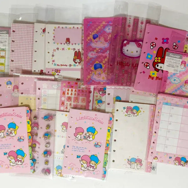 [BUNJANG] Vintage Sanrio Kitty & Kiki Lala Diary Inserts & Stickers Bundle / [몽땅정리]고전키티다이어리 고전키티속지 키키라라다이어리 빨간마멜 키키라라속지 고전다이어리 육공다이어리