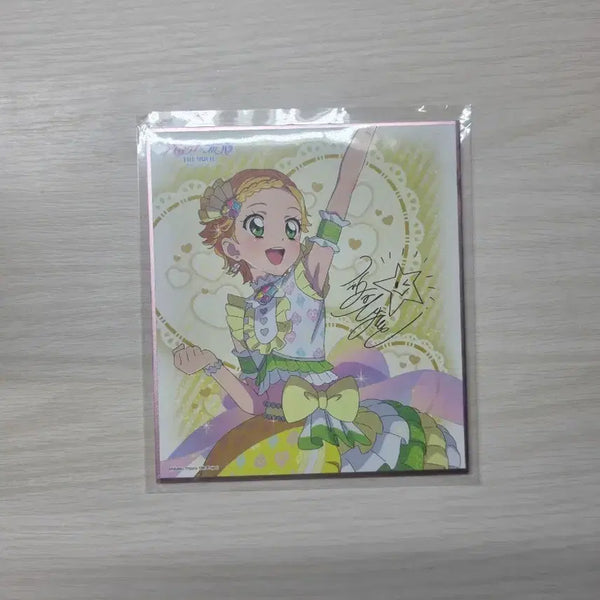 [BUNJANG] Aikatsu! Ichigo Hoshimiya Autographed Shikishi Board / 아이카츠 아이엠스타 스타파라 카츠파라 희나 히나키 싸인 색지