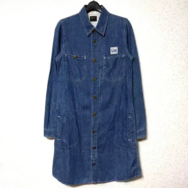 [BUNJANG] Lee Women's Denim Shirt Dress / [S,90]Lee 여성 데님 셔츠 원피스 남방