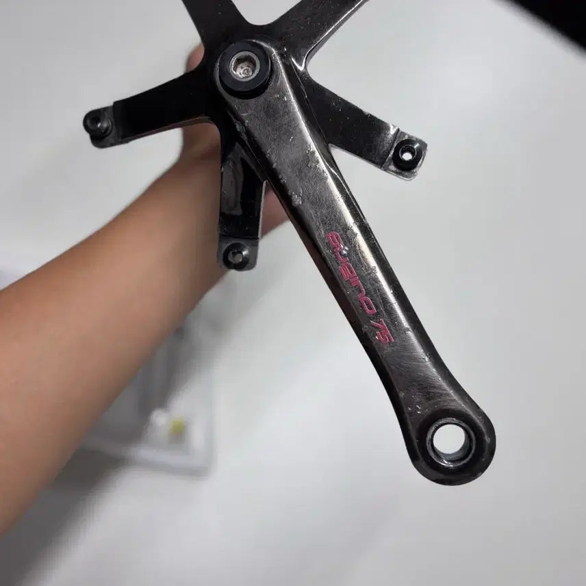 [BUNJANG] Sugino 75 Crankset Dark Grey / 슈퍼 스기노75 묻따 급쳐