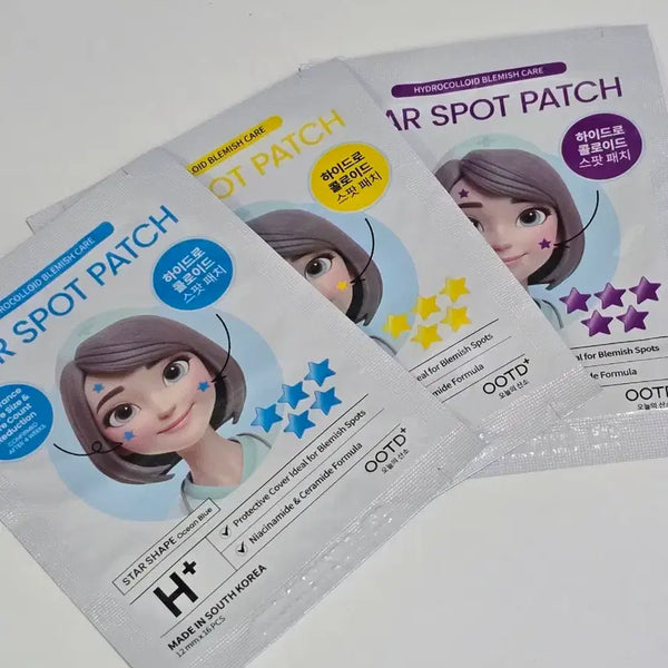 [BUNJANG] Star Acne Patch Set (Blue, Yellow, Purple) / 별 여드름 패치 OOTD 스타 스팟 패치 네온 (블루, 옐로우, 퍼플)
