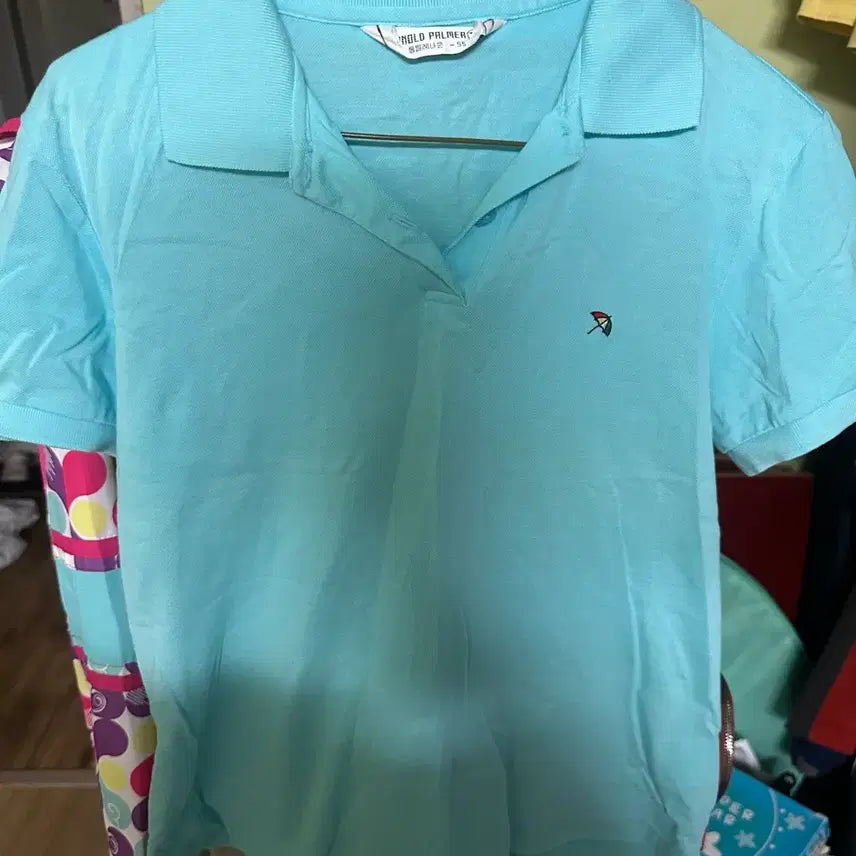 [BUNJANG] Arnold Palmer Short Sleeve Polo Shirt Aqua Blue / 아놀드파마 반팔 카라티 아쿠아 블루