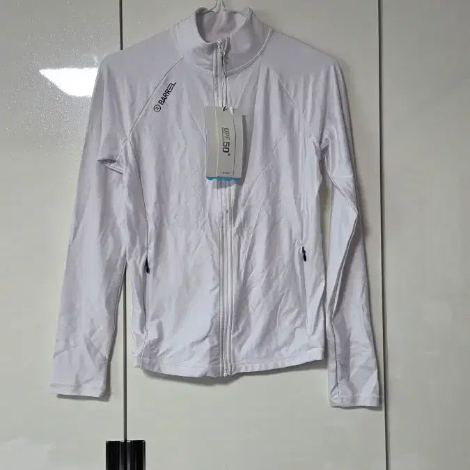 [BUNJANG] Barrel Zip-Up Rashguard White / 새상품/배럴 집업 래쉬가드 화이트