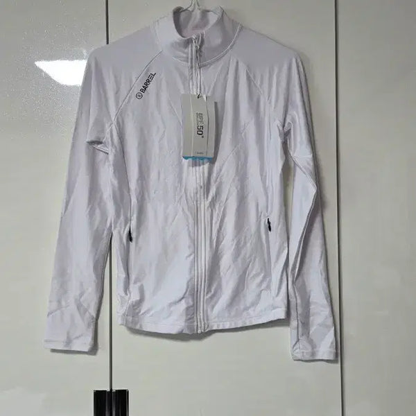 [BUNJANG] Barrel Zip-Up Rashguard White / 새상품/배럴 집업 래쉬가드 화이트
