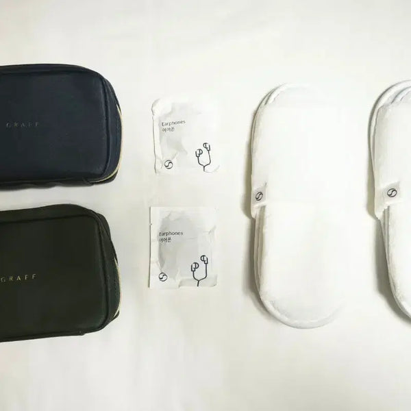 [BUNJANG] Korean Air Prestige Amenity Kit Set (2 Kits) / 대한항공 프레스티지 어매니티 2개 세트