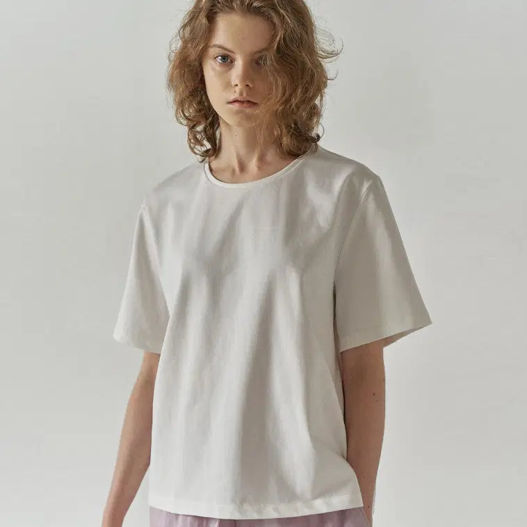 [BUNJANG] Facade Pattern Silk-Touch Heavy Cotton T-Shirt / 파사드패턴(Facade Pattern) 실켓 헤비 코튼티셔츠 55-66