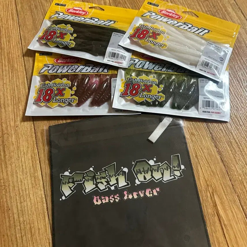 [BUNJANG] Berkeley Power Twich Tail Shad Worms Bundle Set (4 types, 10 pcs each) / 버클리 파워 트위치 테일 쉐드윔 등 4종 일괄 판매 낚시용품 광어 배스 웜 10개입