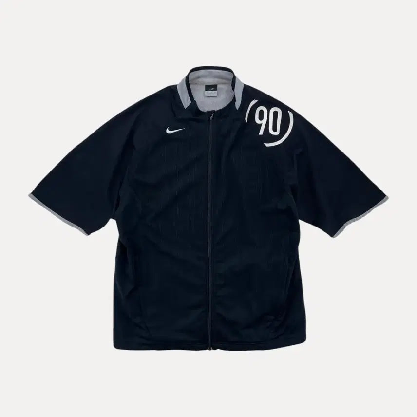 [BUNJANG] Nike Total 90 Half-Sleeve Zip-Up Jersey XL / [XL] 00s 나이키 토탈90 반팔 져지 집업 e72