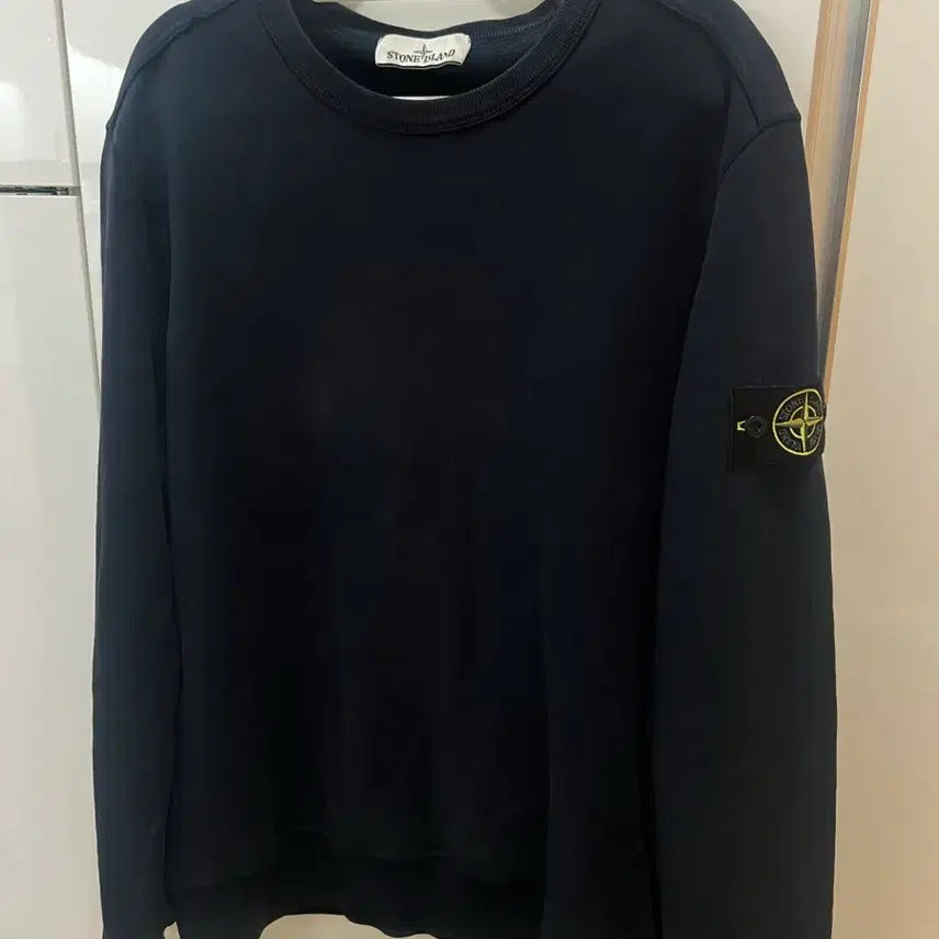 [BUNJANG] Stone Island Navy Sweatshirt L / 스톤아일랜드 네이비맨투맨 L