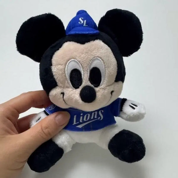 [BUNJANG] Samsung Lions Mickey Mouse Keyring Plush / 삼성라이온즈 미키마우스 키링 인형