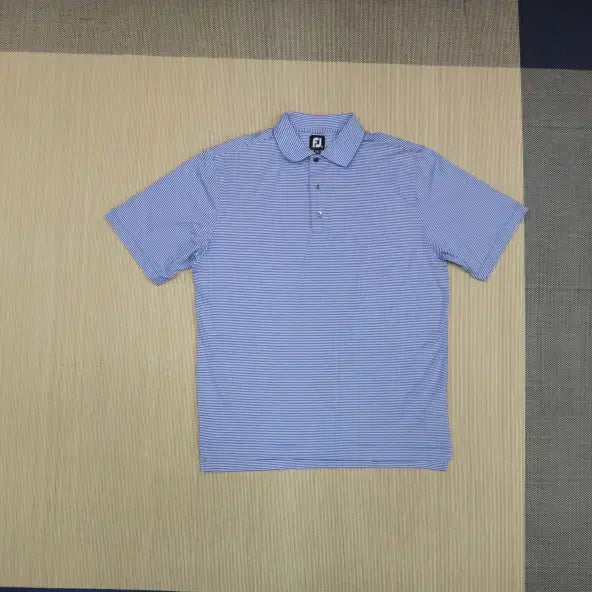 [BUNJANG] Footjoy Striped Collar Short Sleeve Spandex T-Shirt 3XL / (3XL) 풋조이 스트라이프 카라 반팔 스판티