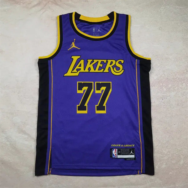 [BUNJANG] NBA Lakers Luka Dončić #77 Purple Edition Basketball Jersey Hotfix / NBA 레이커스 77번 루카 돈치치 퍼플 에디션 농구복 핫픽스