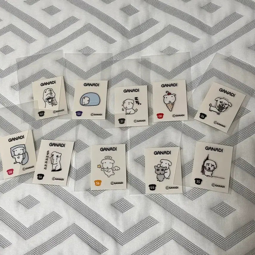 [BUNJANG] Ganadi Ttibusil Bundle Set / 일괄)가나디 띠부씰