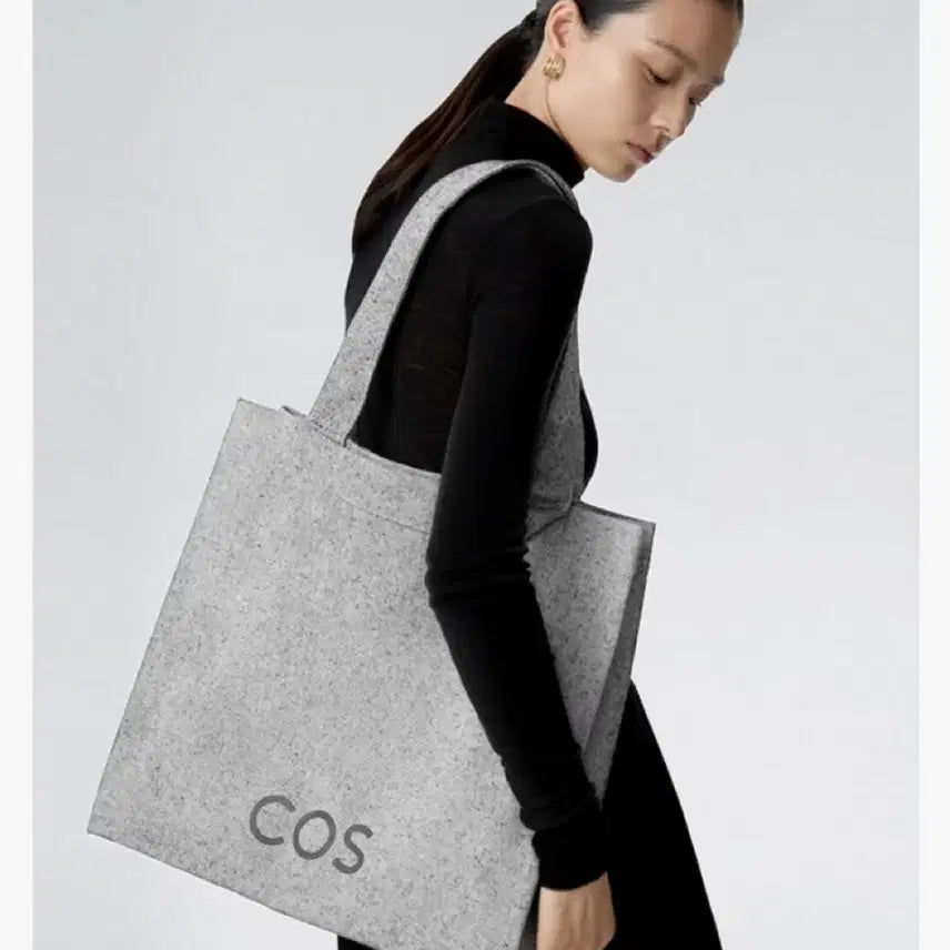 [BUNJANG] COS Grey Felt Tote Bag / 코스 토트백