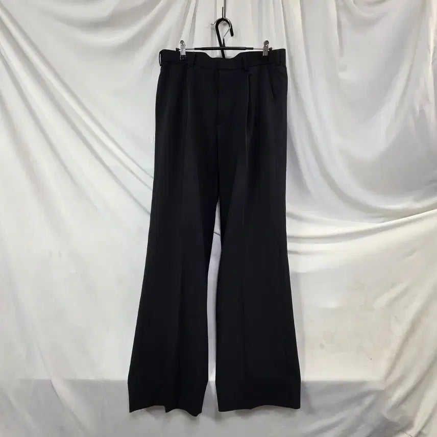 [BUNJANG] MPStyle Men's Black Wide-Leg Slacks - Size 32 / MPStyle남성블랙 와이드 슬랙스바지32