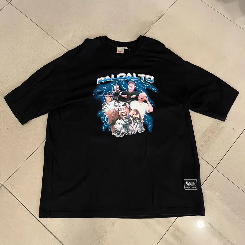 [BUNJANG] SPAO x Paloalto "Laughing Bell" T-Shirt (L/100) / 스파오 팔로알토 웃음벨 반팔 티셔츠 L/100