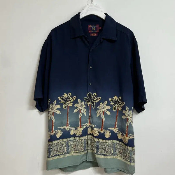 [BUNJANG] Byron Nelson Palm Tree Hawaiian Shirt XL / 빈티지 바이런 넬슨 야자수 하와이안셔츠