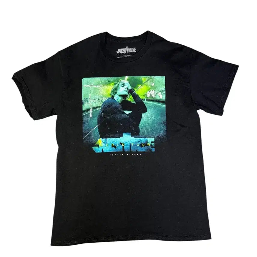 [BUNJANG] Justin Bieber Justice Tour T-Shirt Size M / 빈티지 저스틴비버 JUSTIN BIEBER JUSTICE TOUR 투어티 M
