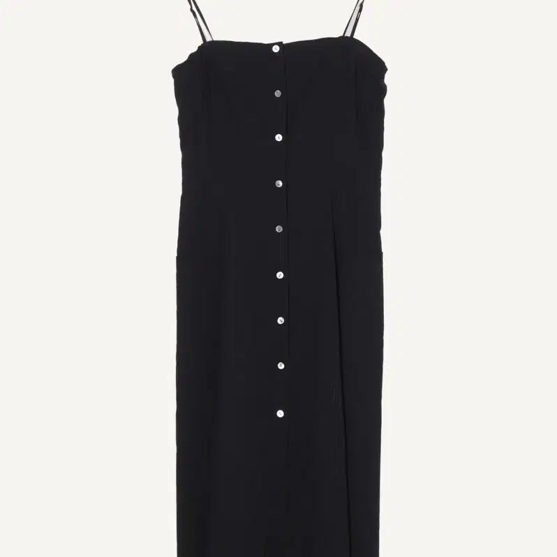 [BUNJANG] Theory Black Button Strap Dress Size 0 / 띠어리 블랙 버튼 스트랩 원피스 0사이즈