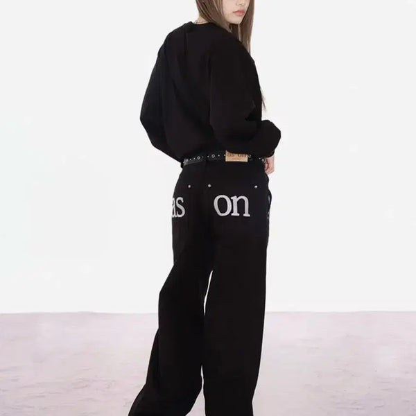 [BUNJANG] ASON SMOG Wide Pants Black / 애즈온 바지 팬츠 ASON SMOG WIDE PANTS / BLACK