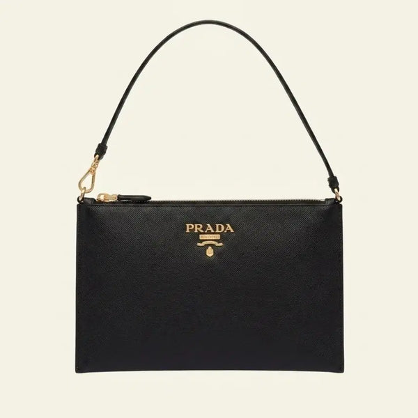 [BUNJANG] Authentic Prada Black Saffiano Clutch / 정품 프라다 블랙 사피아노 클러치
